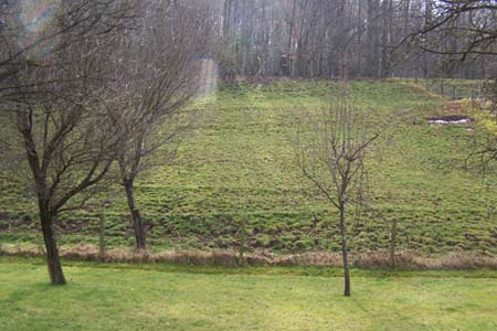 Auslauf von unten.