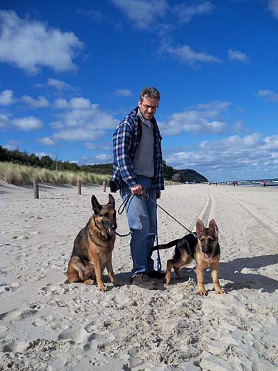 Ankunft am Strand von Usedom